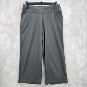 Xersion Performance Wear Semi Fitted Active Cropped Pant Bottom Gray Small